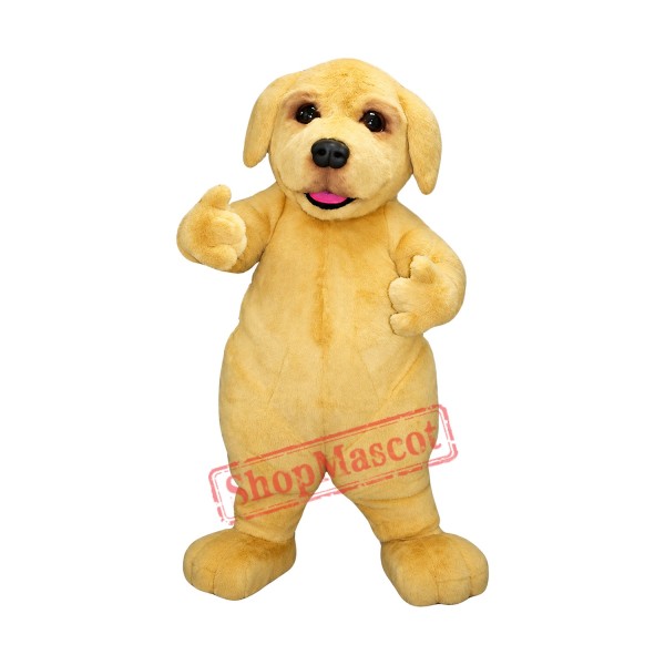 Cute Beige Puppy Dog Mascot Costume Cute Beige Puppy Dog Mascot Costume