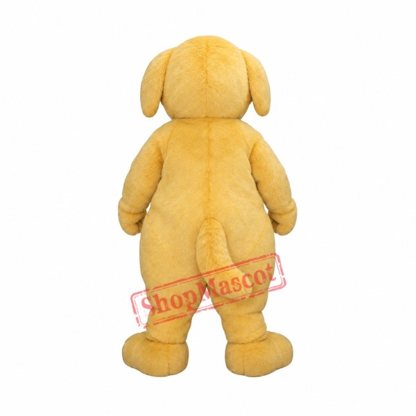 Cute  Beige Puppy Dog Mascot Costume