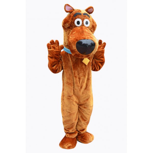 Cute  Brown Scooby Doo Dog Mascot Costume