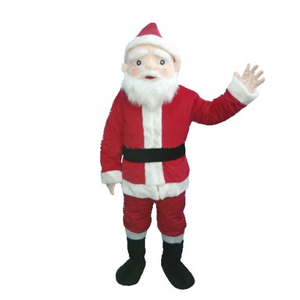 White Mustache Christmas Santa Claus Mascot Costume for Adult