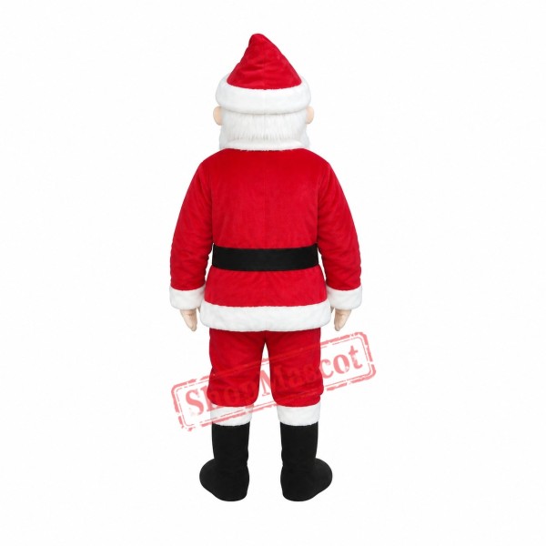 White Mustache Christmas Santa Claus Mascot Costume for Adult White Mustache Christmas Santa Claus Mascot Costume for Adult