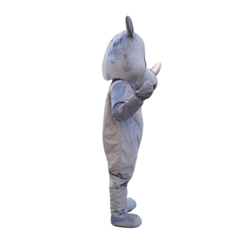 Cute Animal Gray Hippo Mascot Costume for Adult Free Shipping