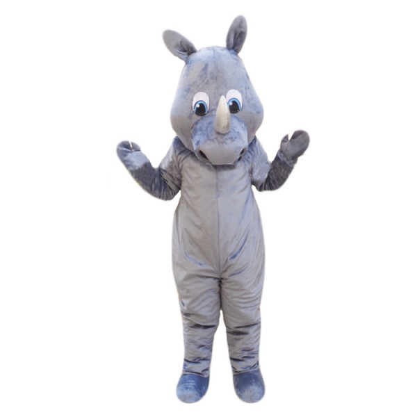 Cute Animal Gray Hippo Mascot Costume for Adult Free Shipping