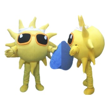 Glasses Sun Mascot Costume Sunshine Costume for Adult Free Shipping