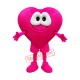 Rose Pink Love Heart Mascot Costume Benevolence Costume for Adult