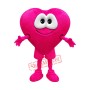 Rose Pink Love Heart Mascot Costume Benevolence Costume for Adult
