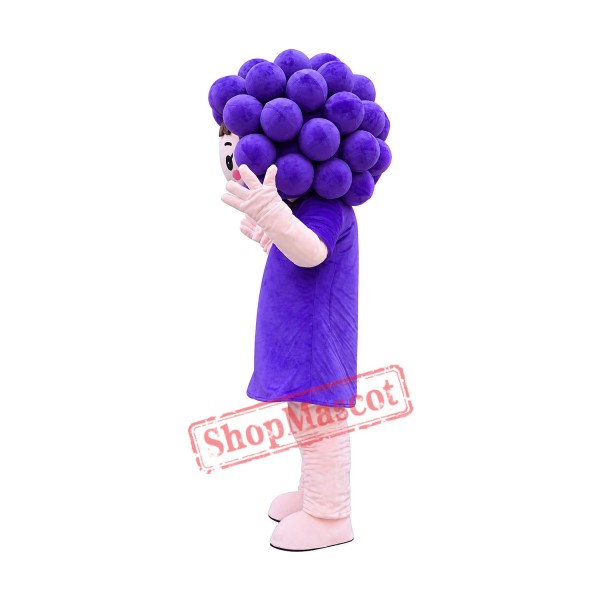 Purple Grape Mascot Costume Vegetable Costume for Adult Purple Grape Mascot Costume Vegetable Costume for Adult