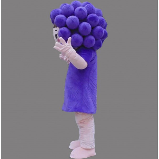 Purple Grape Mascot Costume Vegetable Costume for Adult