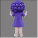 Purple Grape Mascot Costume Vegetable Costume for Adult