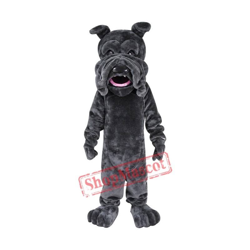 Black SharPei Mascot Costume Dog Costume for Adult