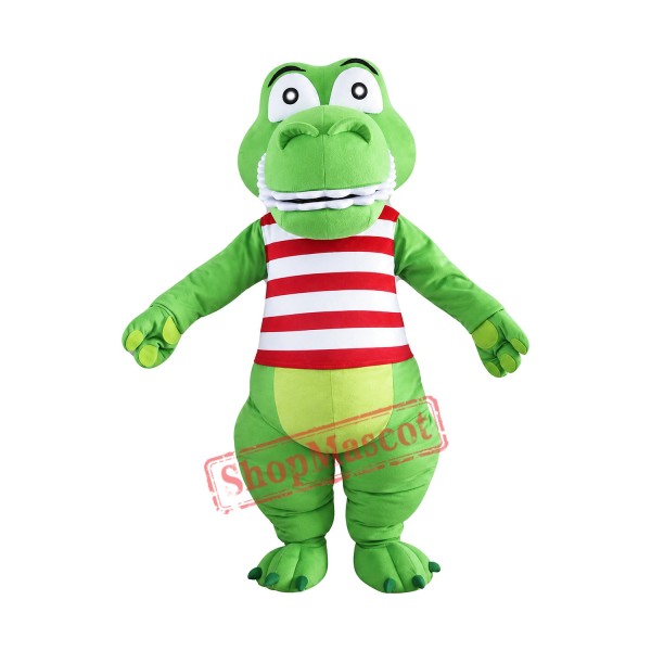 Green Cute Crocodile Mascot Costume Alligator Costume for Adult