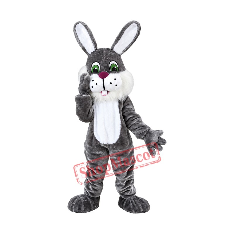 White Beard Black Rabbit Mascot Costume Easter Costume for Adult White Beard Black Rabbit Mascot Costume Easter Costume for Adult