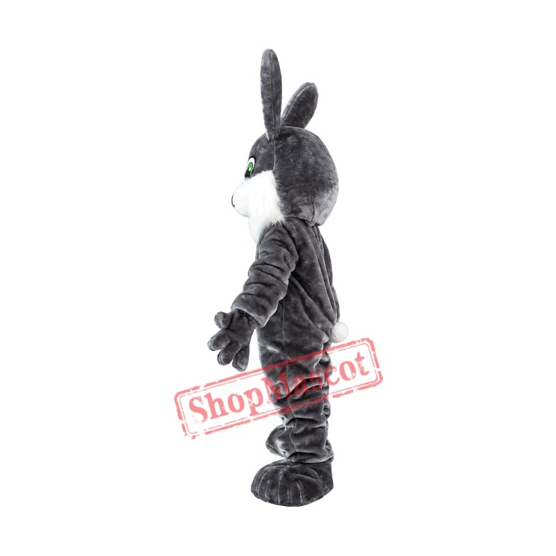 White Beard Black Rabbit Mascot Costume Easter Costume for Adult White Beard Black Rabbit Mascot Costume Easter Costume for Adult