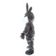White Beard Black Rabbit Mascot Costume Easter Costume for Adult