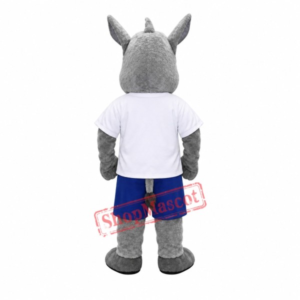 Sport Mascot Costume Robert Rhino Mascot Costume for Adult