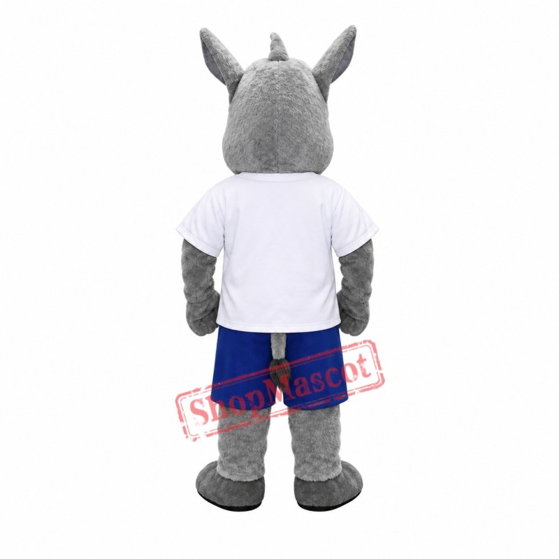 Sport Mascot Costume Robert Rhino Mascot Costume for Adult