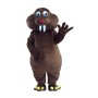 Short Fur Brown Mole Mouse Mascot Costume Free Shipping