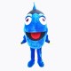 Beautiful Blue Fish Mascot Costume Free Shipping