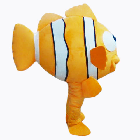 Beautiful Gold Fish Mascot Costume Free Shipping
