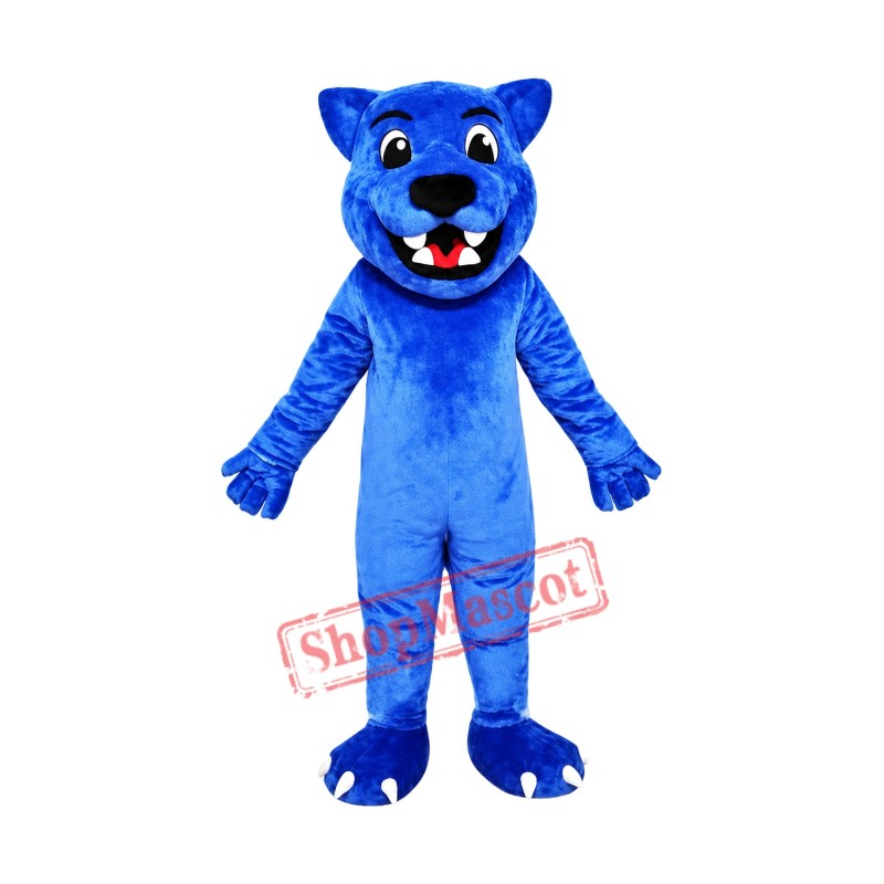 Blue Leopard Cute Panther Mascot Costume Free Shipping Blue Leopard Cute Panther Mascot Costume Free Shipping
