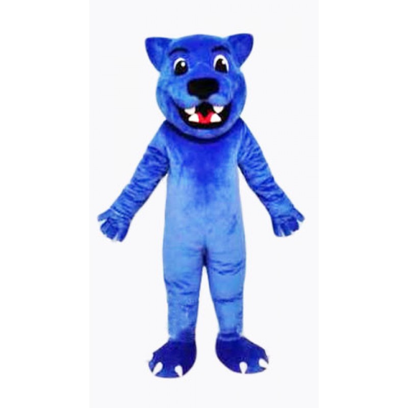 Blue Leopard Cute Panther Mascot Costume Free Shipping