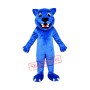 Blue Leopard Cute Panther Mascot Costume Free Shipping