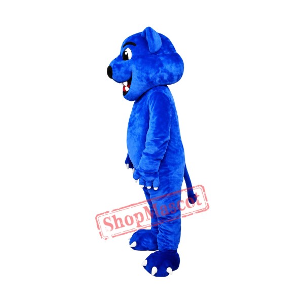 Blue Leopard Cute Panther Mascot Costume Free Shipping Blue Leopard Cute Panther Mascot Costume Free Shipping