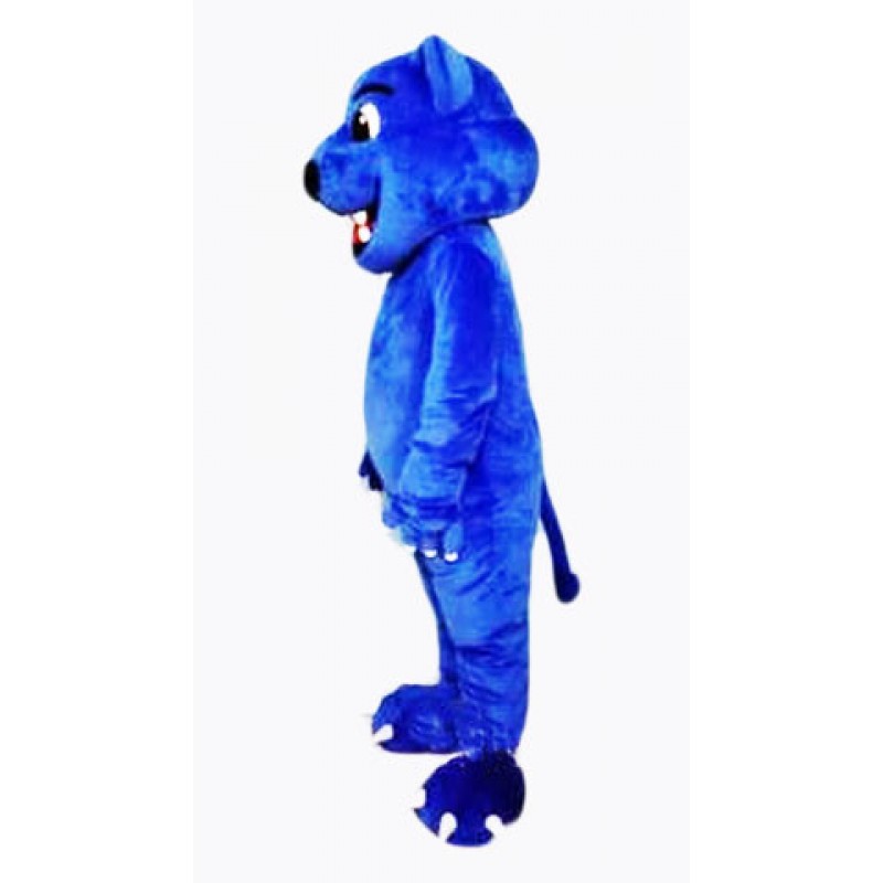 Blue Leopard Cute Panther Mascot Costume Free Shipping