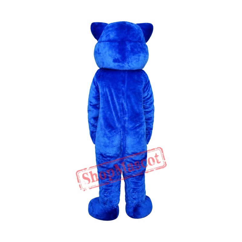 Blue Leopard Cute Panther Mascot Costume Free Shipping Blue Leopard Cute Panther Mascot Costume Free Shipping