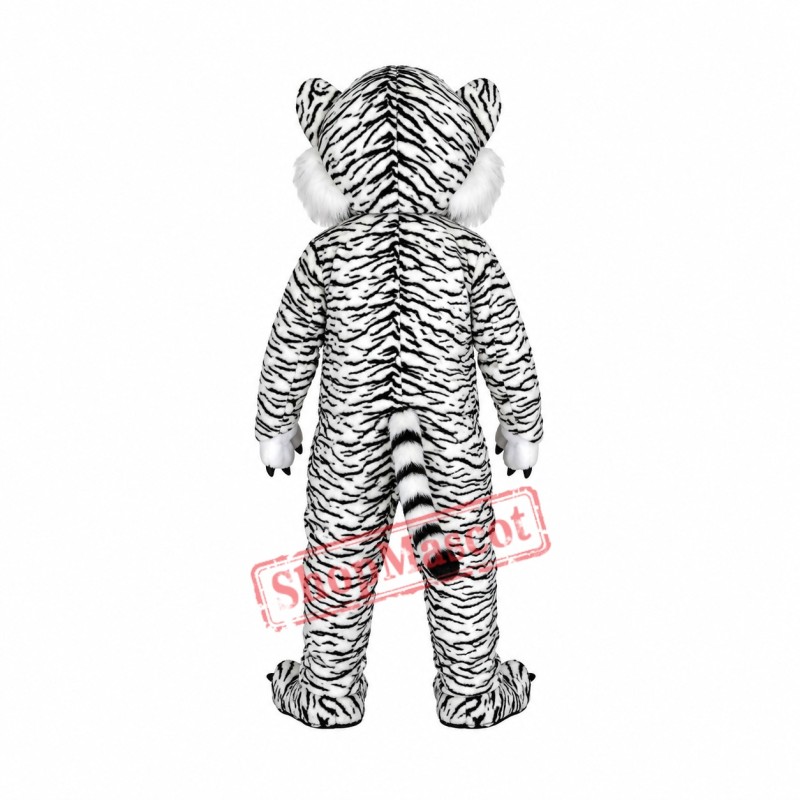 Black and White Tiger Mascot Costumes Black and White Tiger Mascot Costumes