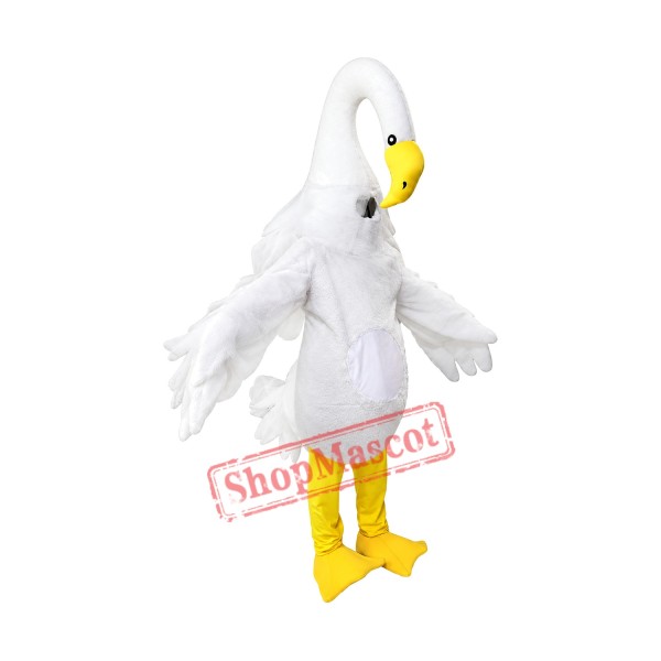 Long Necked Swan Mascot Costumes