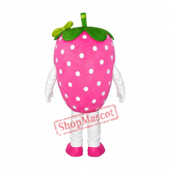 Pink Strawberry Fruit Mascot Costumes Pink Strawberry Fruit Mascot Costumes