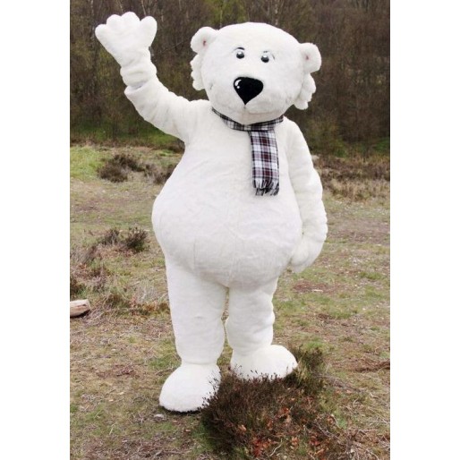White Walker Polar Bear Mascot Costume
