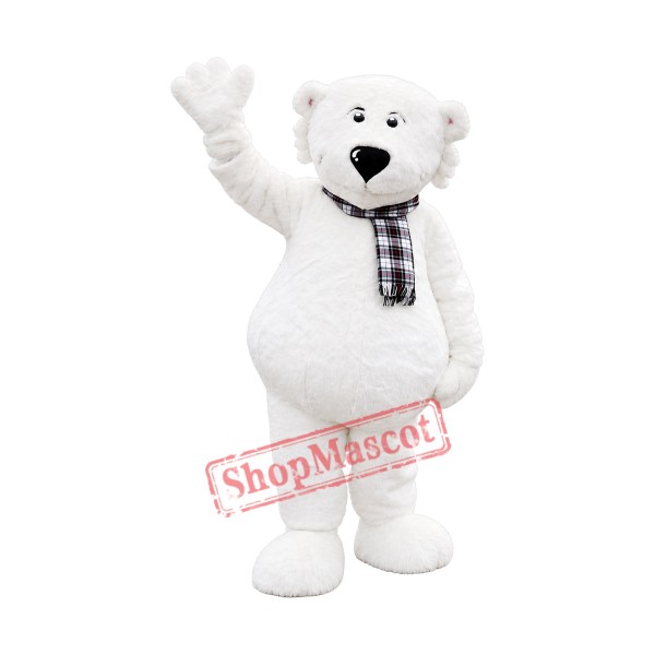 White Walker Polar Bear Mascot Costume