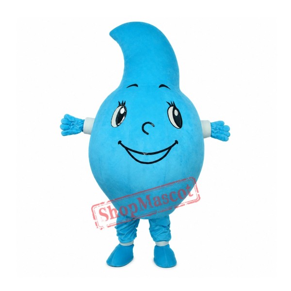 Blue Water Drop Mascot Costume