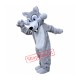 Long Plush Grey Wolf Mascot Costume Long Plush Grey Wolf Mascot Costume