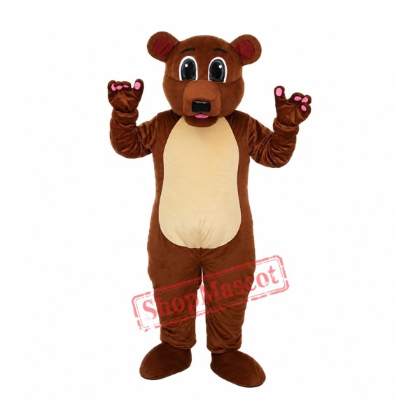 Grizzly  Brown Bear Adult Mascot Costume