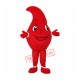Red Water Drop Mascot Costume Red Water Drop Mascot Costume