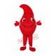 Red Water Drop Mascot Costume Red Water Drop Mascot Costume
