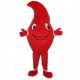 Red Water Drop Mascot Costume