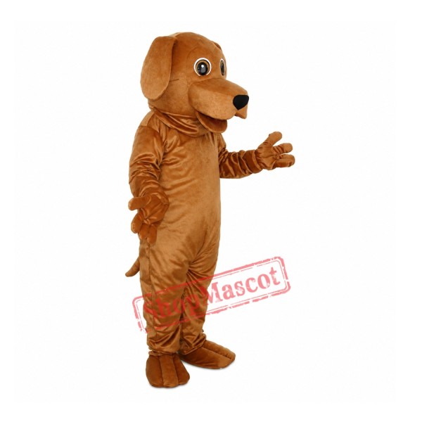 Golden Dog Adult Mascot Costume Golden Dog Adult Mascot Costume