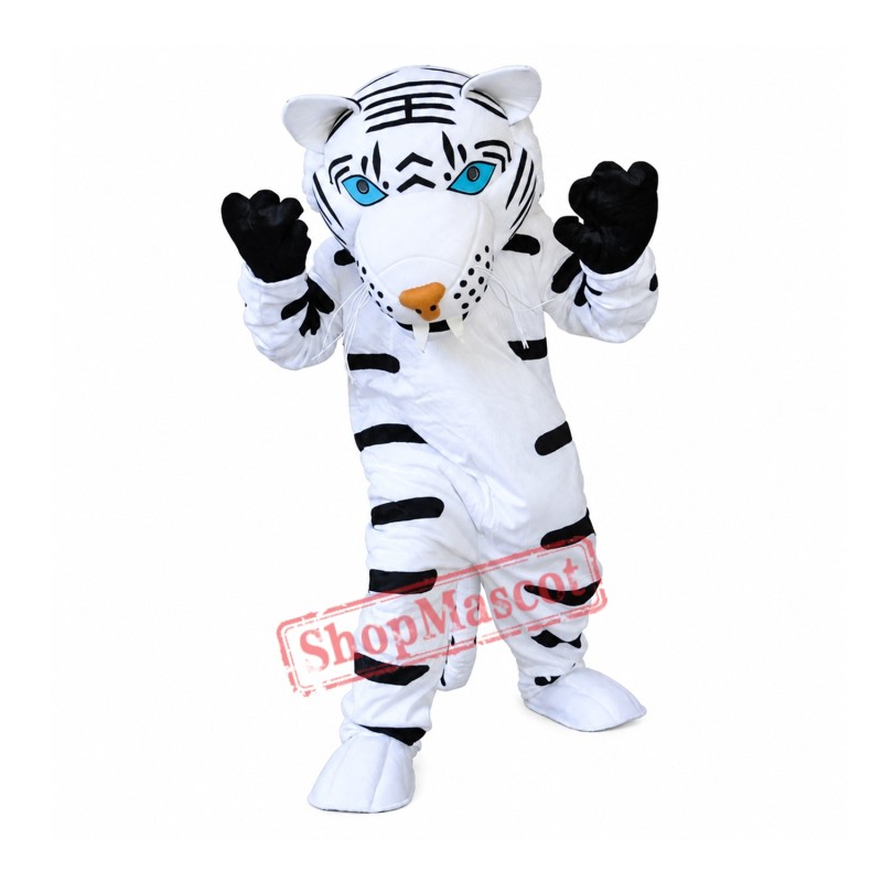 White Tiger Mascot Costume Free Shipping