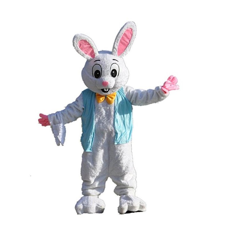 Deluxe Plush Easter Bunny Mascot Costume