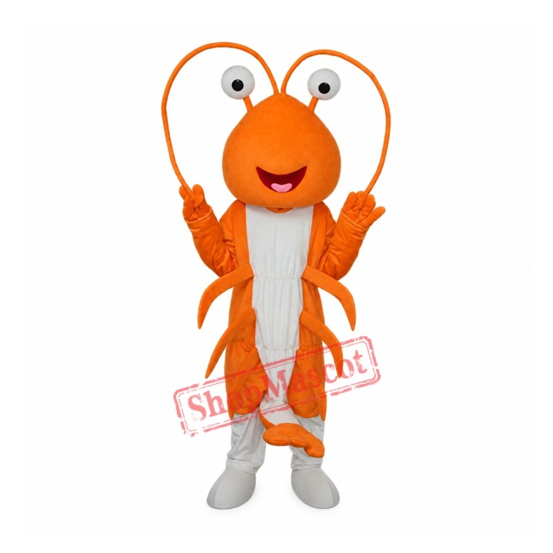 Shrimp/Prawn Adult Mascot Costum Shrimp/Prawn Adult Mascot Costum