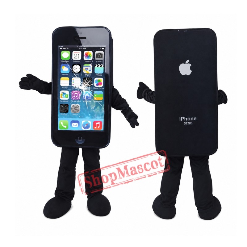 Broken Screen Iphone Mascot Costume Broken Screen Iphone Mascot Costume