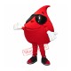 Red Drop of Water Blood Mascot Costume Red Drop of Water Blood Mascot Costume