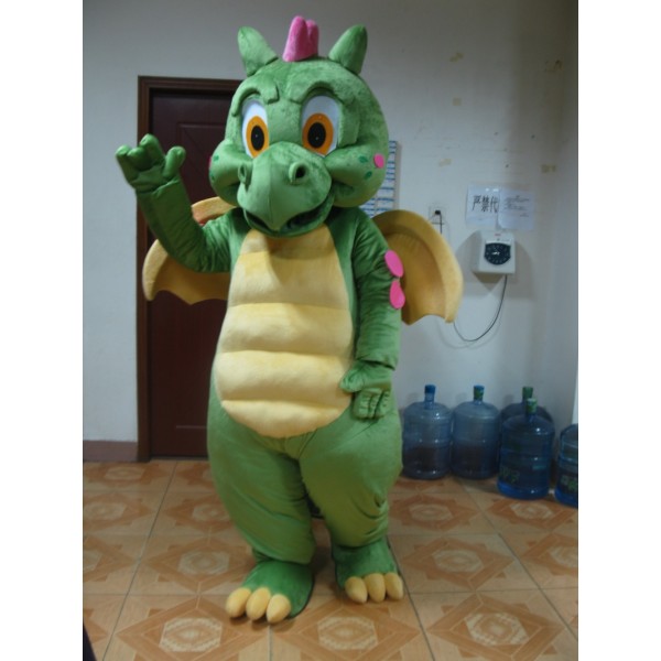 Green Dragon Mascot Costume