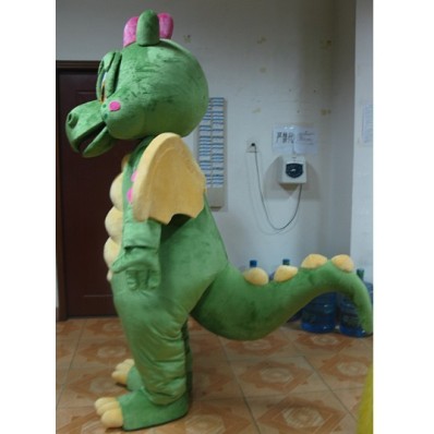 Green Dragon Mascot Costume
