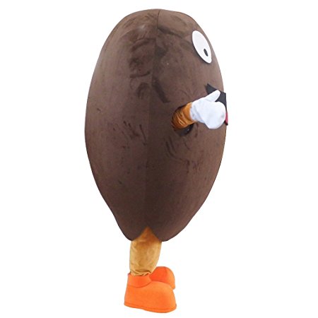 Lovely Coffee Bean Cartoon Mascot Costume