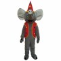 Elephant With Coat Christmas Mascot Costume